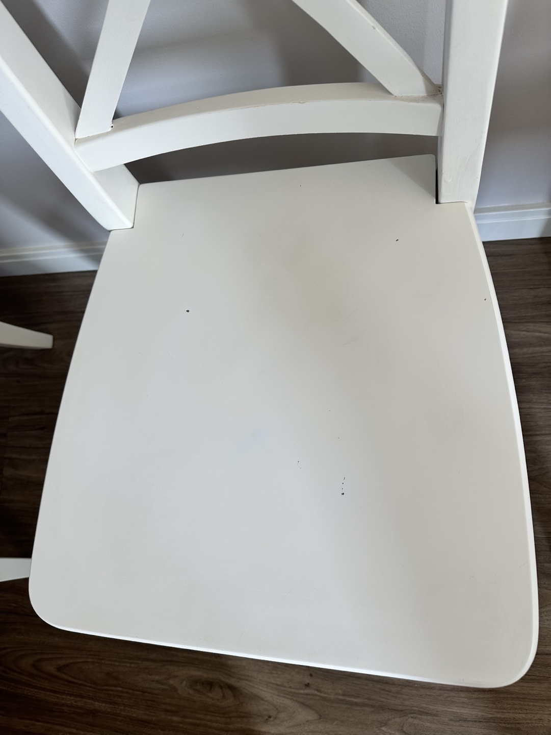 Set of Four IKEA INGOLF White Dining Chairs - photo 4