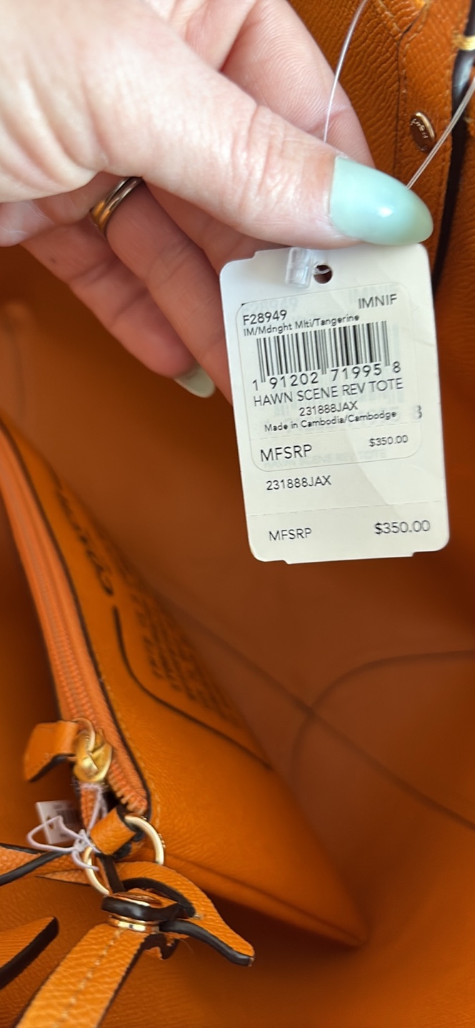 Coach Reversable City Tote Bag BnWT - photo 4