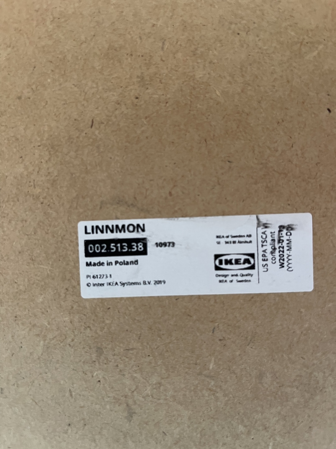 IKEA LINNMON Desk - Black-Brown