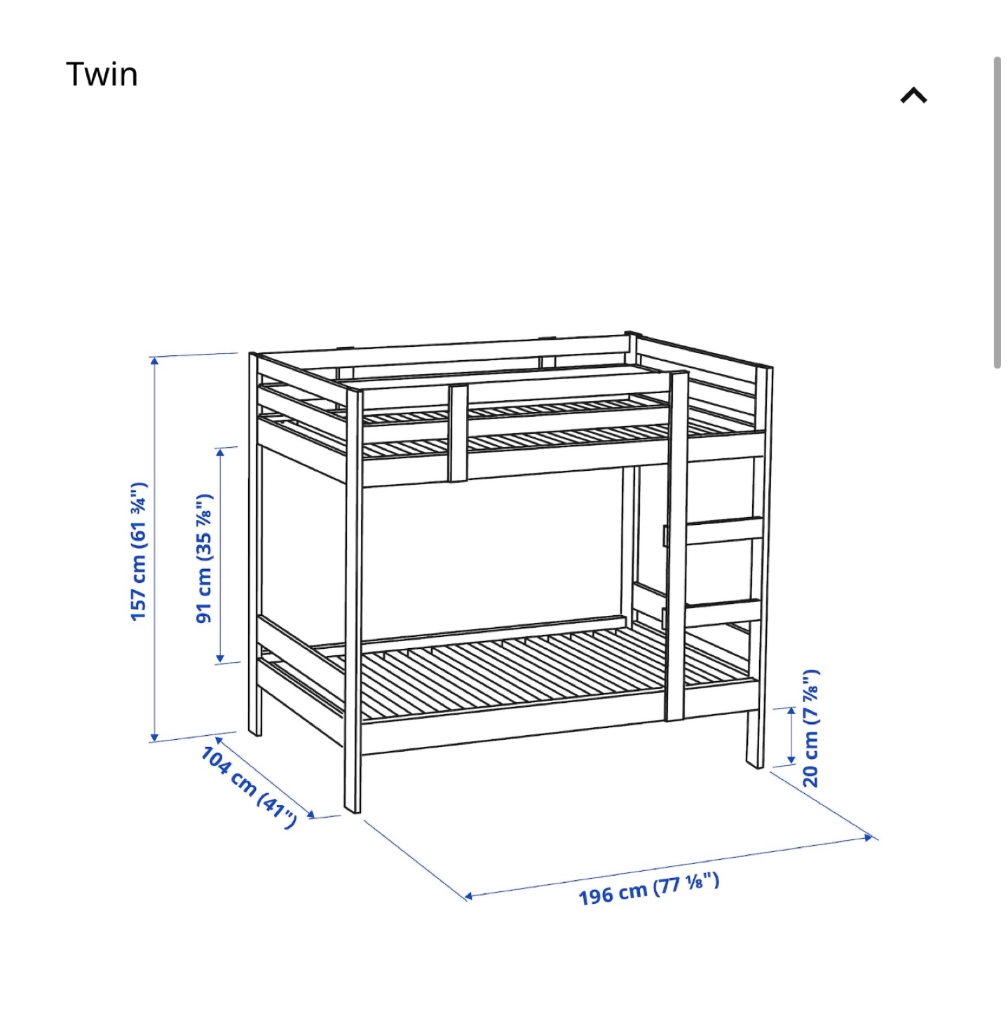 IKEA Bunk Bed and Mattress - photo 4