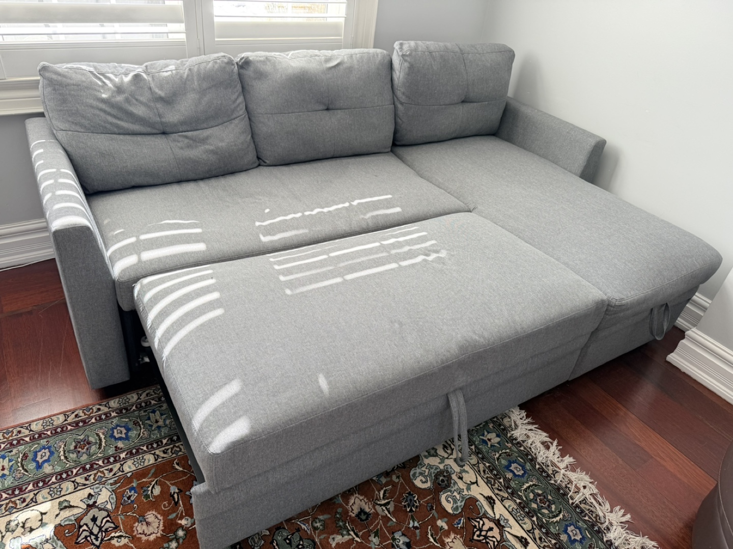Grey Sectional Sofa Bed - photo 3