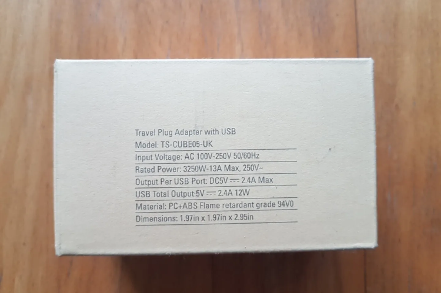 Tessan Travel Plug Adapter with USB - UK Plug image indicator(2)