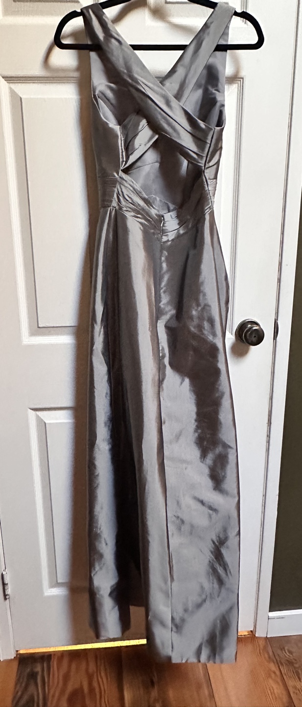 Silver Grey Bridesmaid/Grad  Dress Size 6 - photo 2
