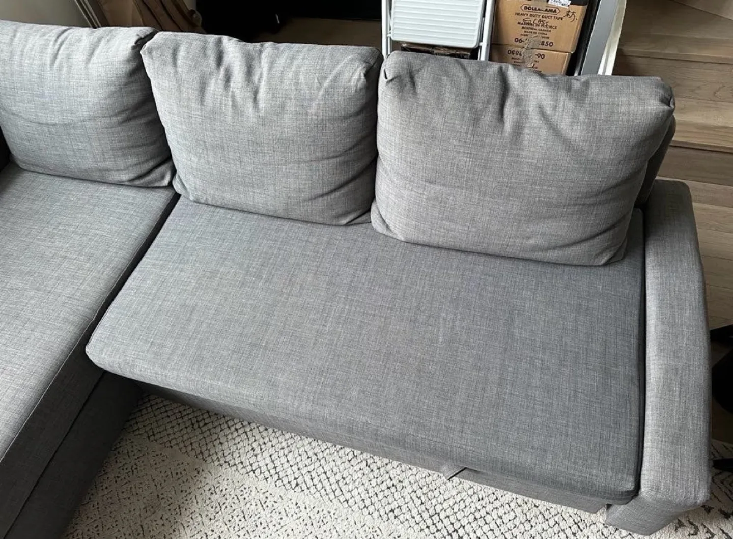 IKEA grey FRIHETEN Corner Sofa-Bed (delivery available) image indicator(4)