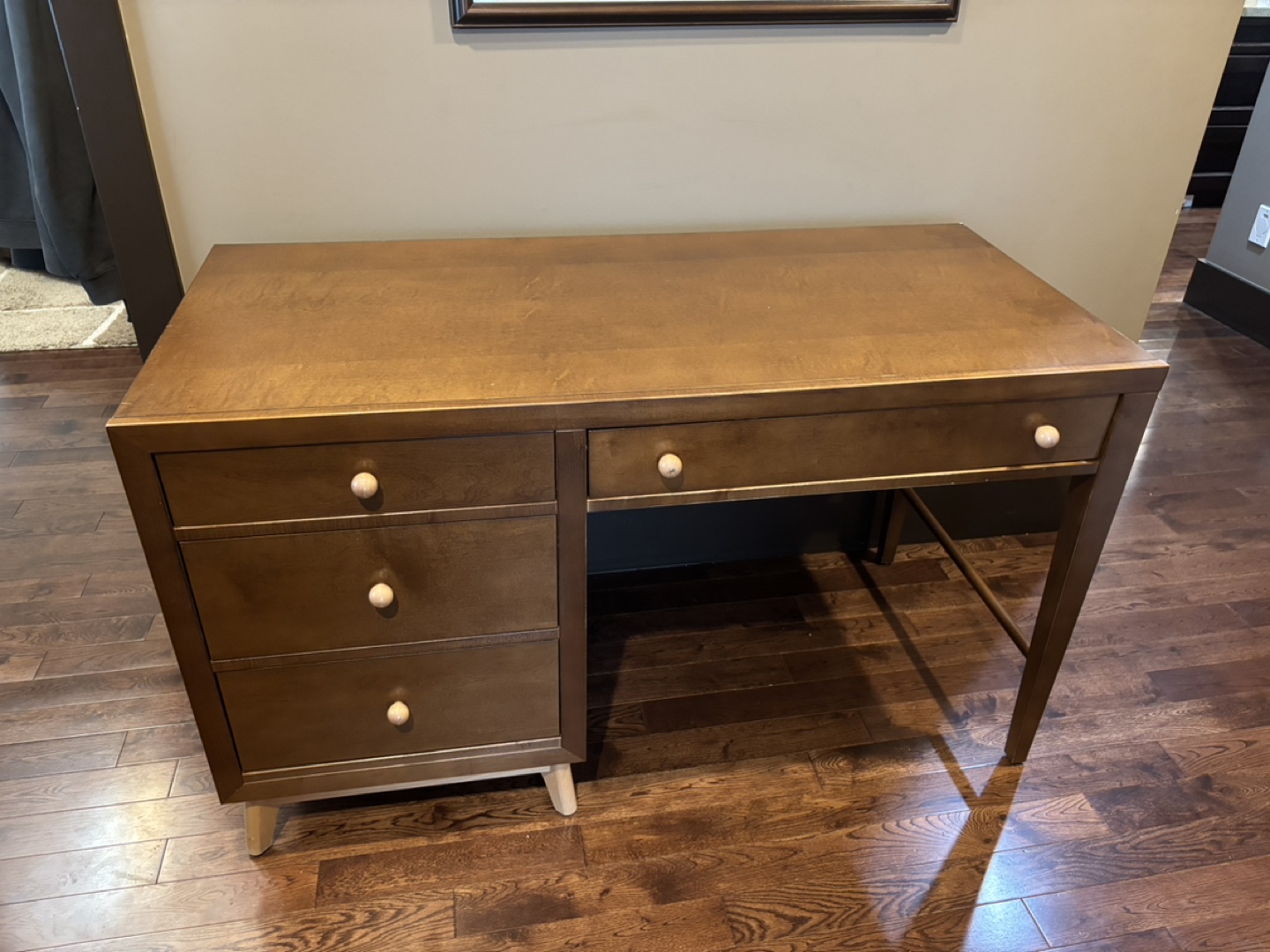 Solid wood student desk