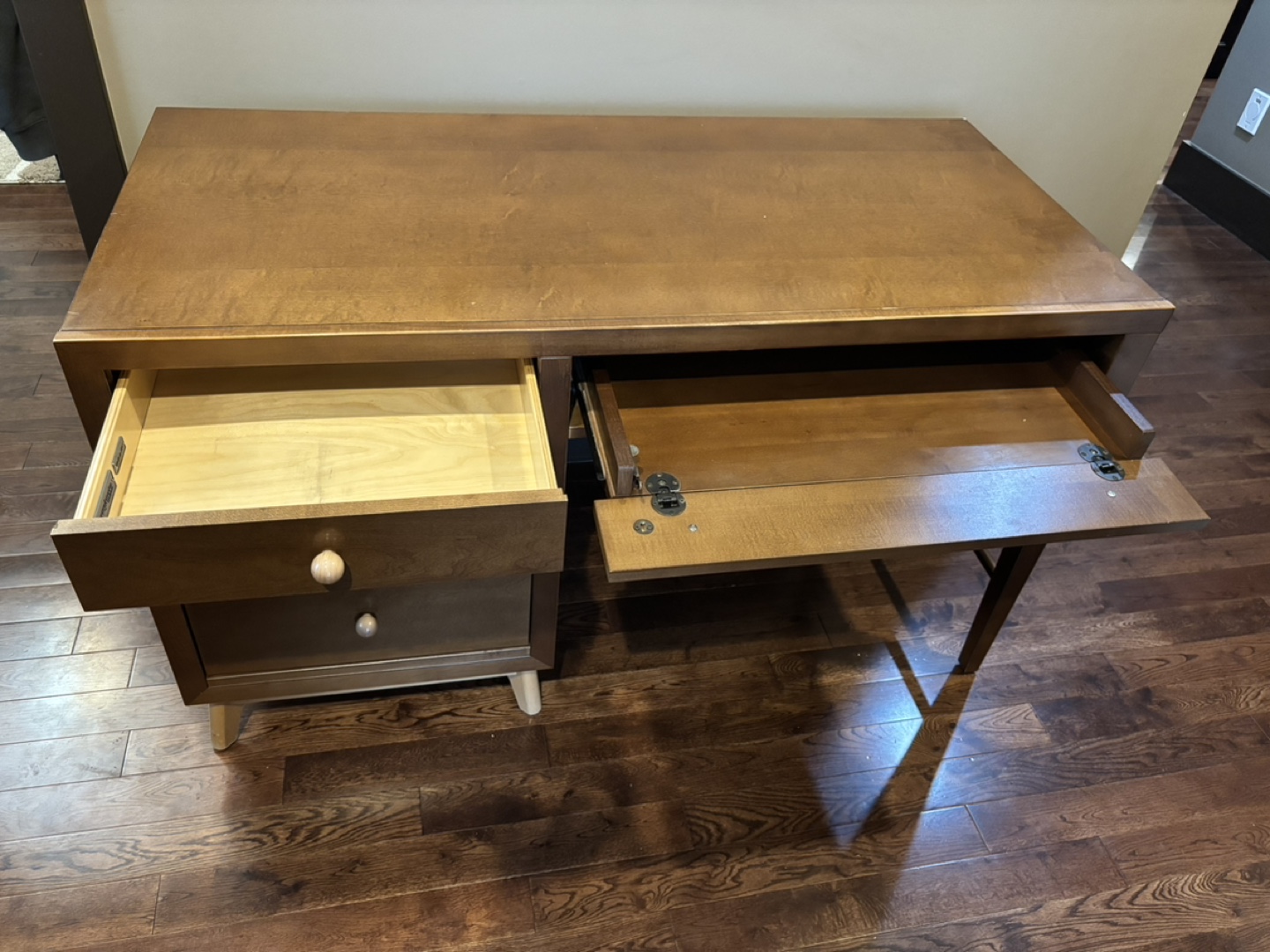 Solid wood student desk - photo 2