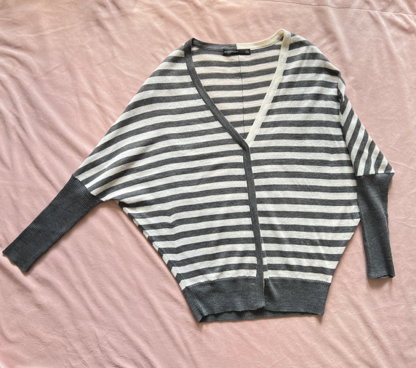 Striped Knit Cardigan Sweater image indicator(7)