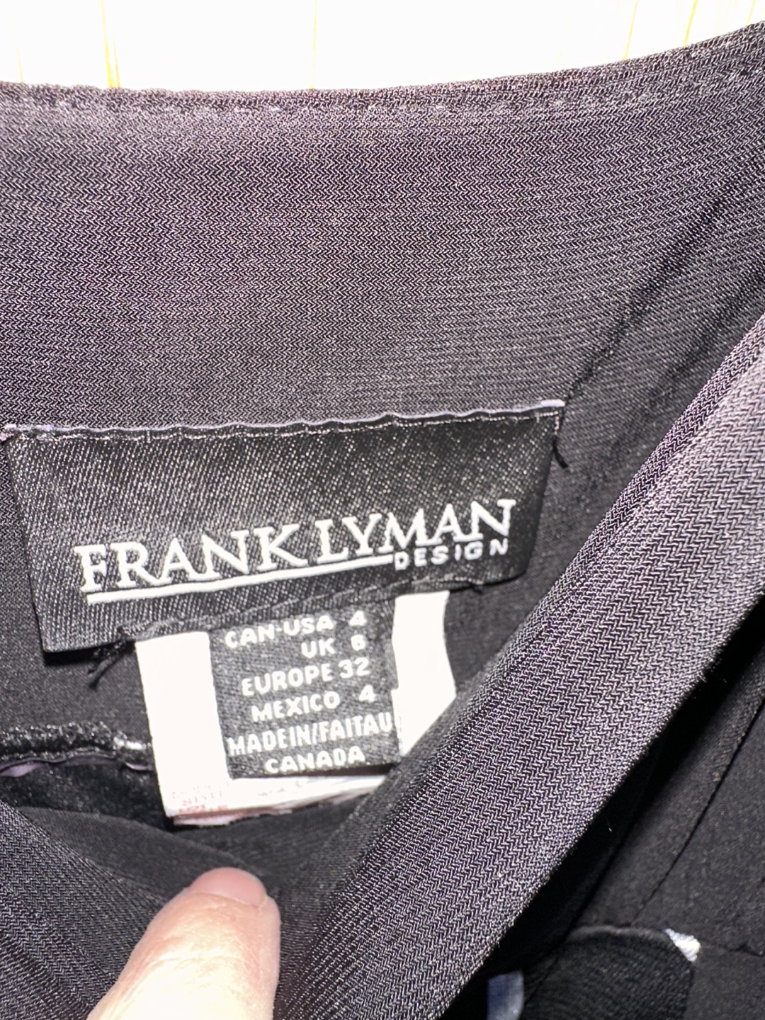 Frank Lyman Design Black & White Dress Size 6 - photo 3