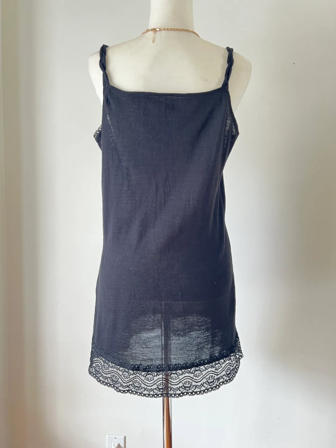 Black Lace Trim Cami Top image indicator(7)