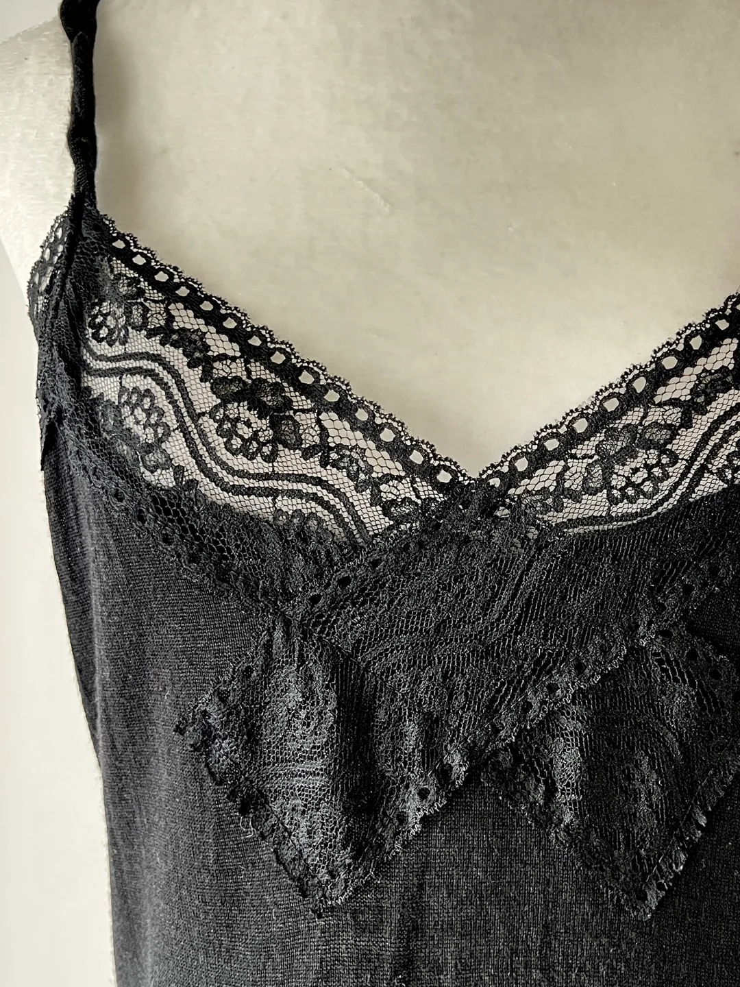 Black Lace Trim Cami Top image indicator(8)