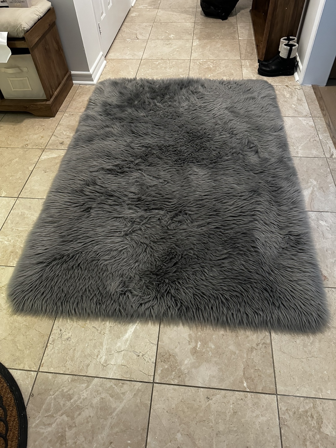 Grey Shag Rug
