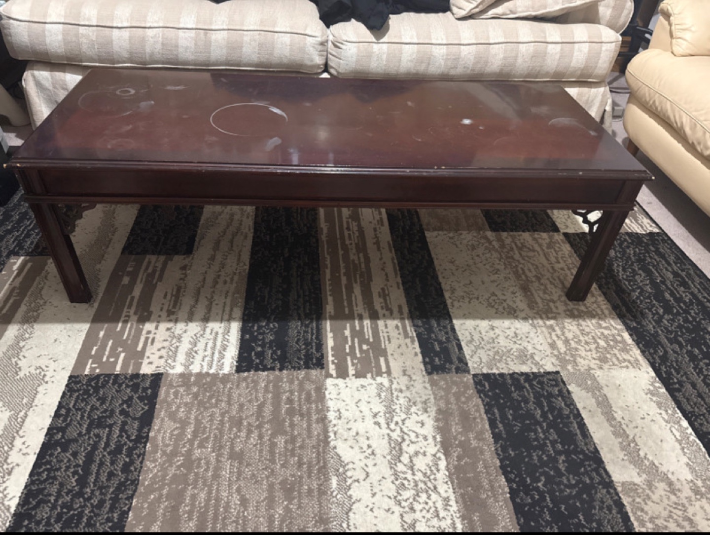 Dark Wood Coffee Table