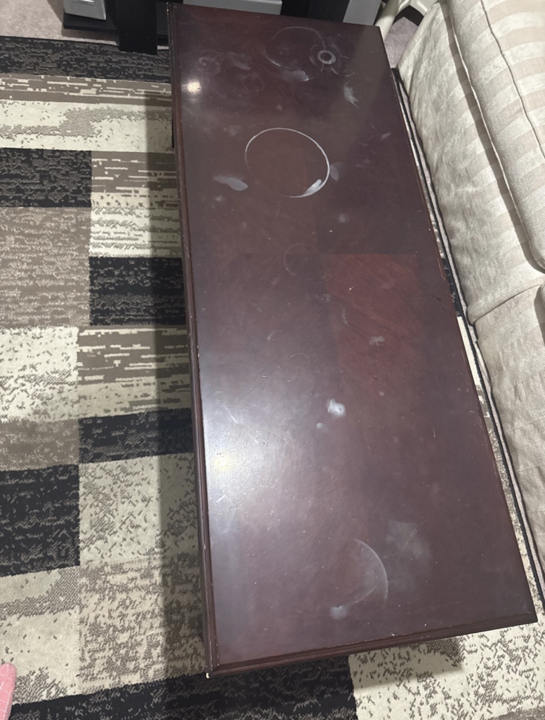 Dark Wood Coffee Table - photo 2