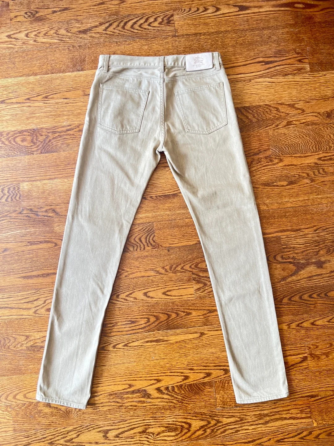 Burberry London Men's Beige Slim-Fit Jeans image indicator(8)