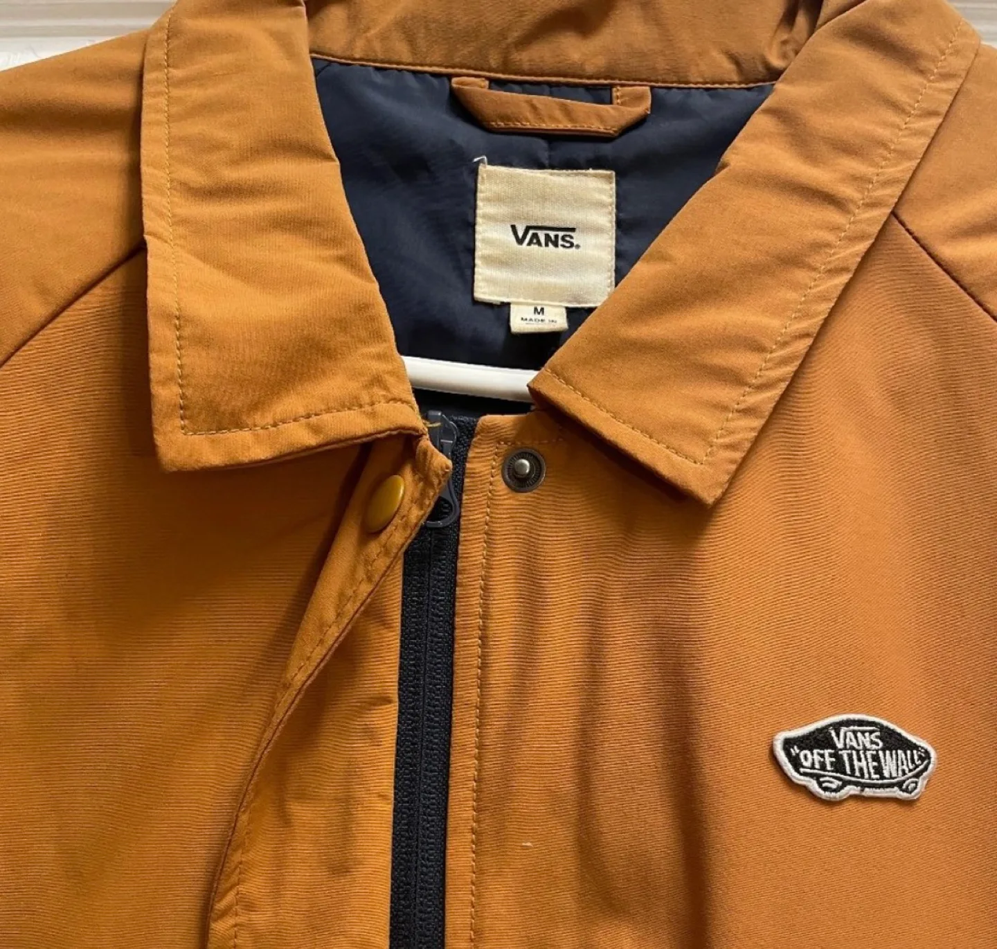 Vans Mustard Yellow Coach Jacket Size M image indicator(3)