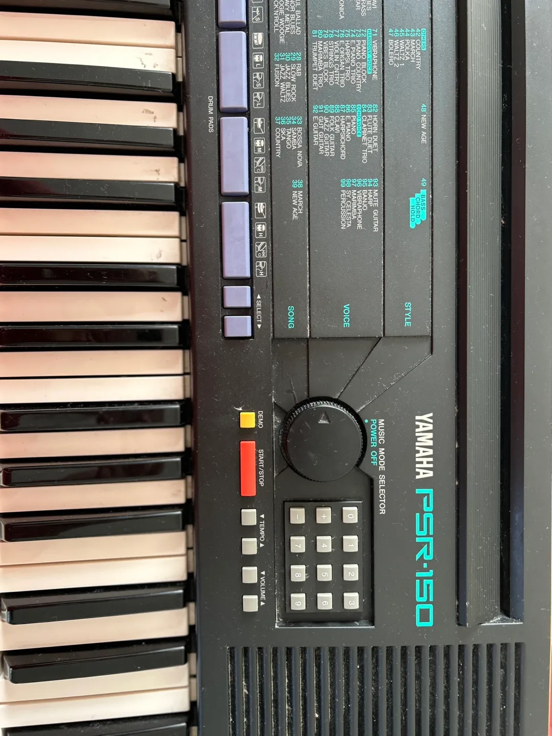 Yamaha PSR150 Keyboard image indicator(3)