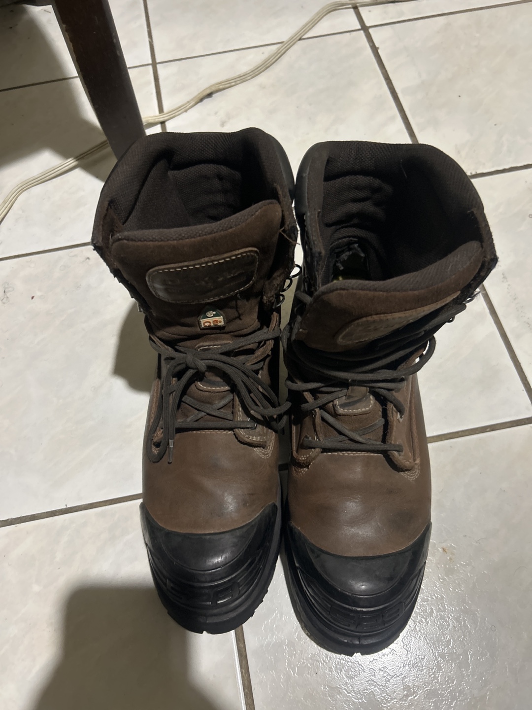 Brown Leather Work Boots