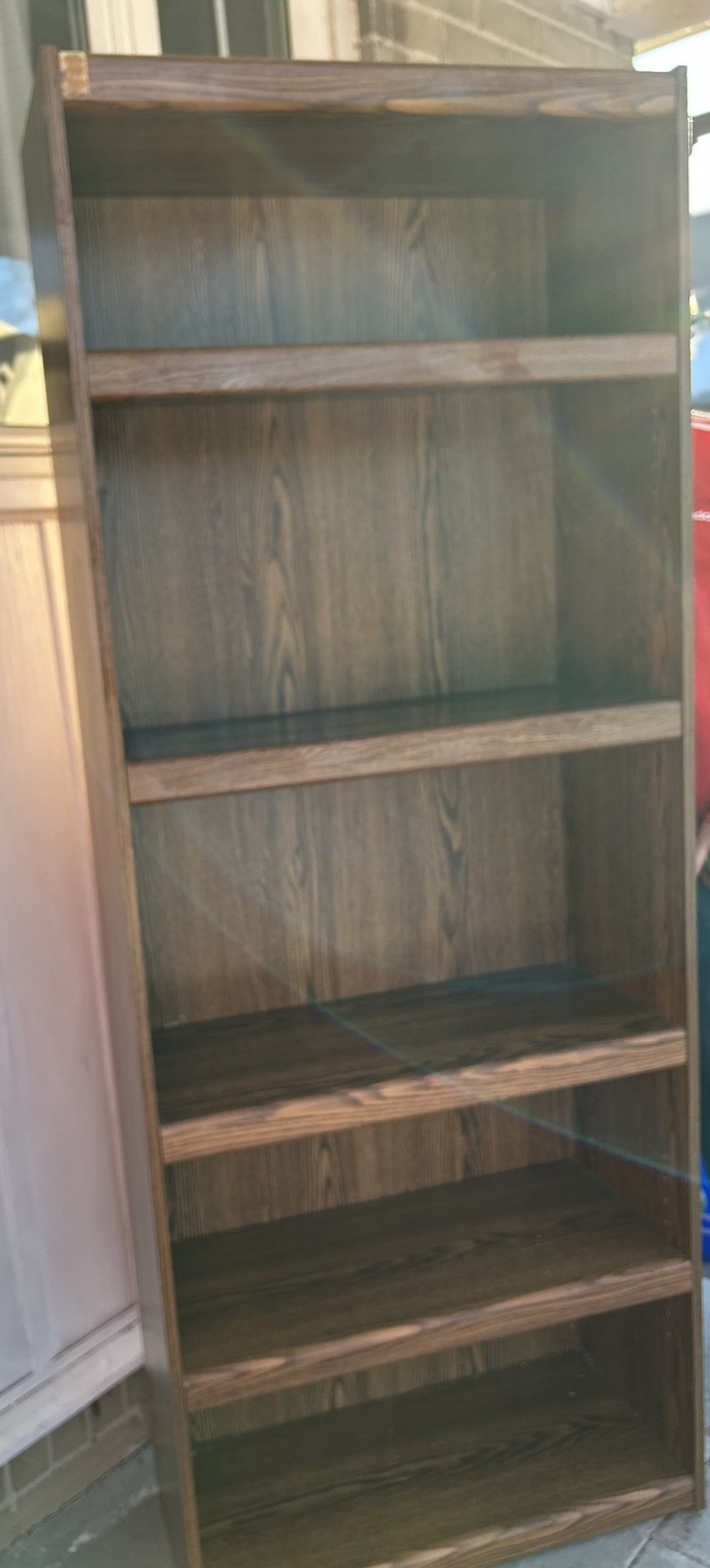 Dark Brown Wooden Bookcase