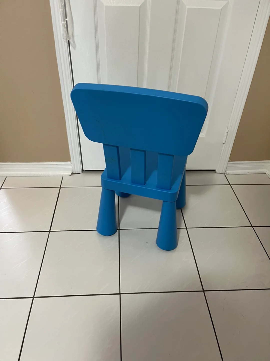 Children's Plastic Chair - Blue image indicator(4)