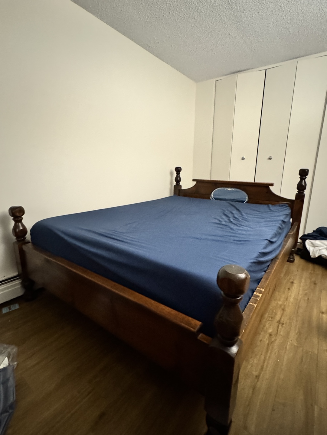 Queen bed frame and nightstand