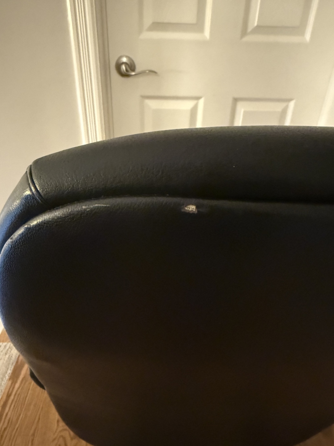 Black Leather Office Chair - photo 4