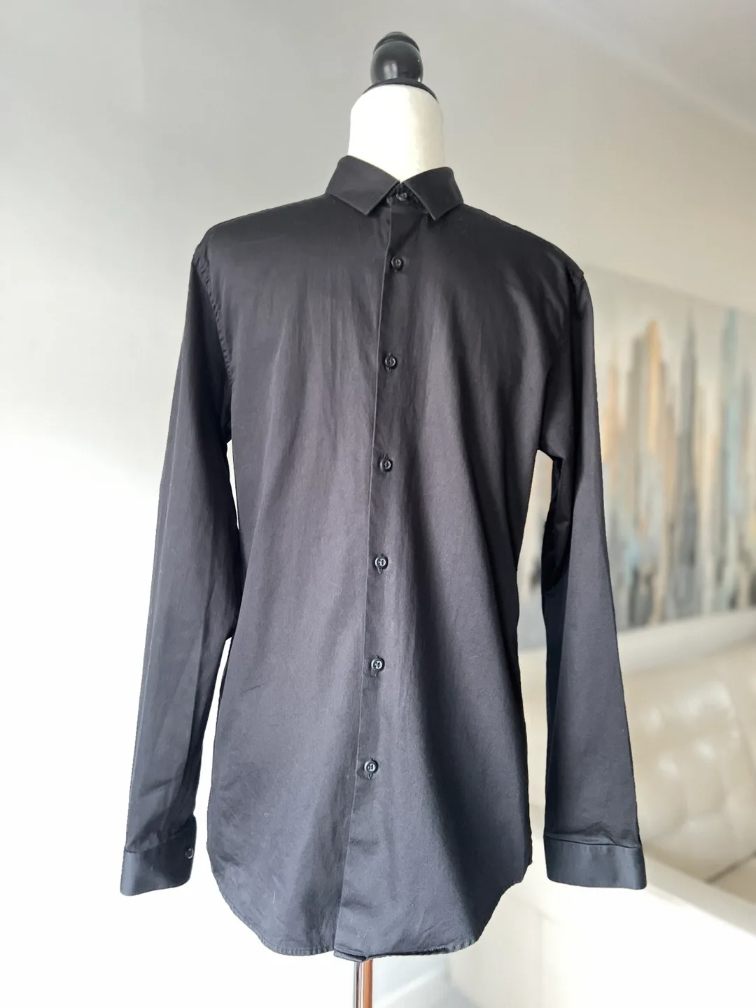 Men's Black Topman Premium Dress Shirt image indicator(9)