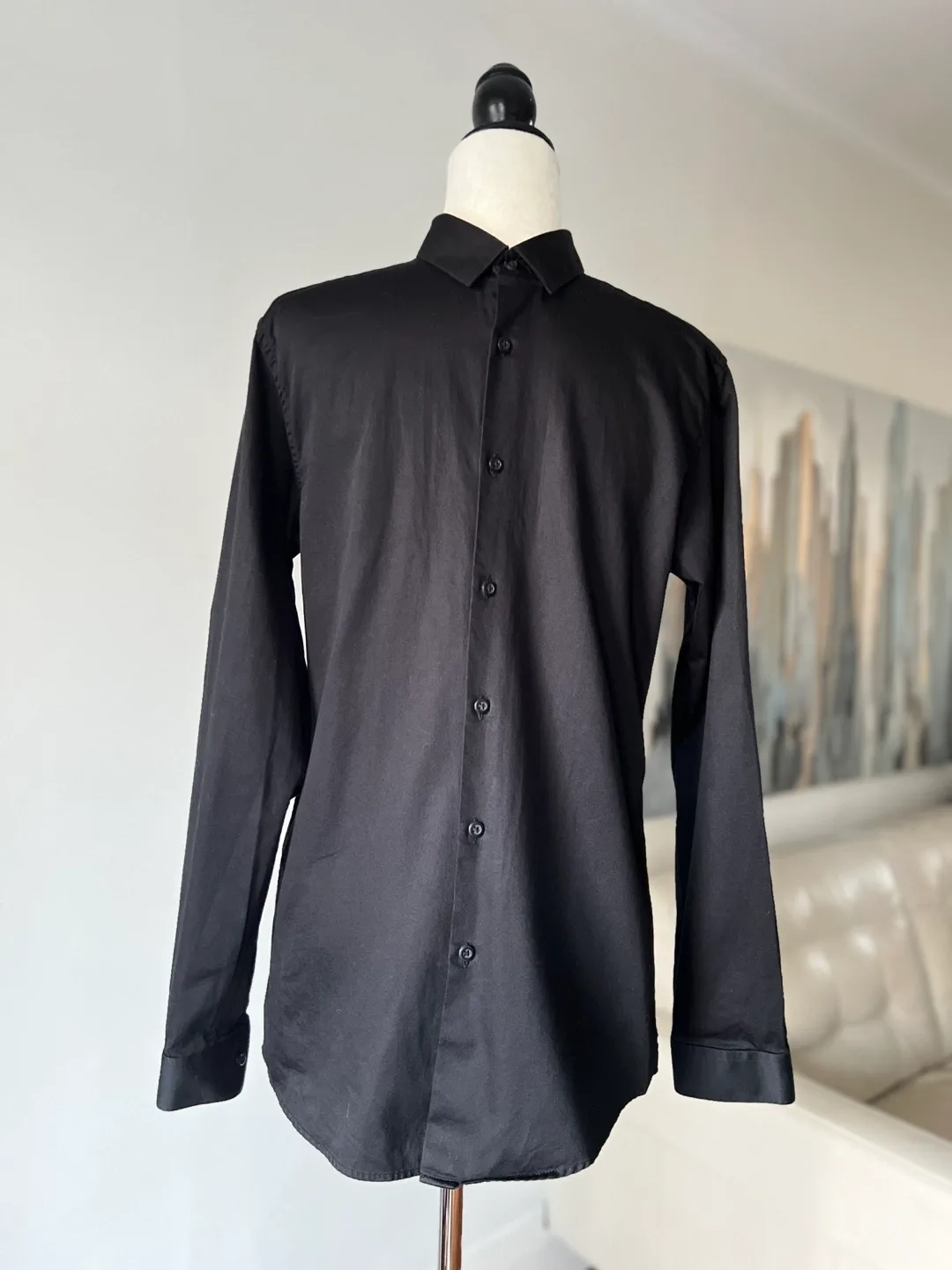 Men's Black Topman Premium Dress Shirt image indicator(8)