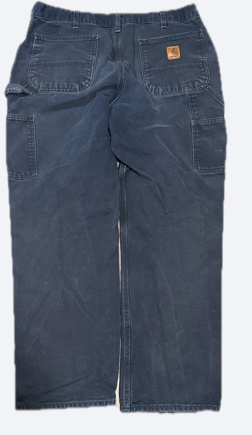 Carhartt Men's Dark Wash Carpenter Jeans image indicator(2)