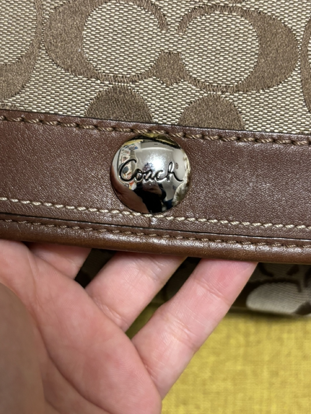 Coach Signature C Brown Shoulder Bag - photo 3
