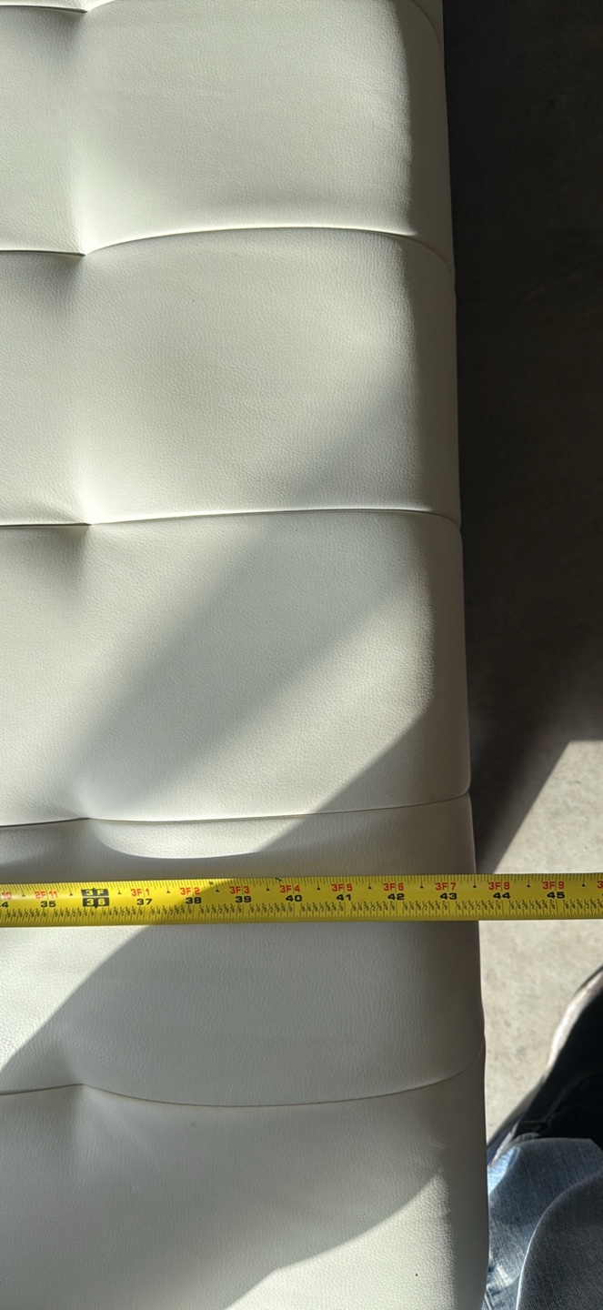 Cream Futon Sofa Bed - photo 5