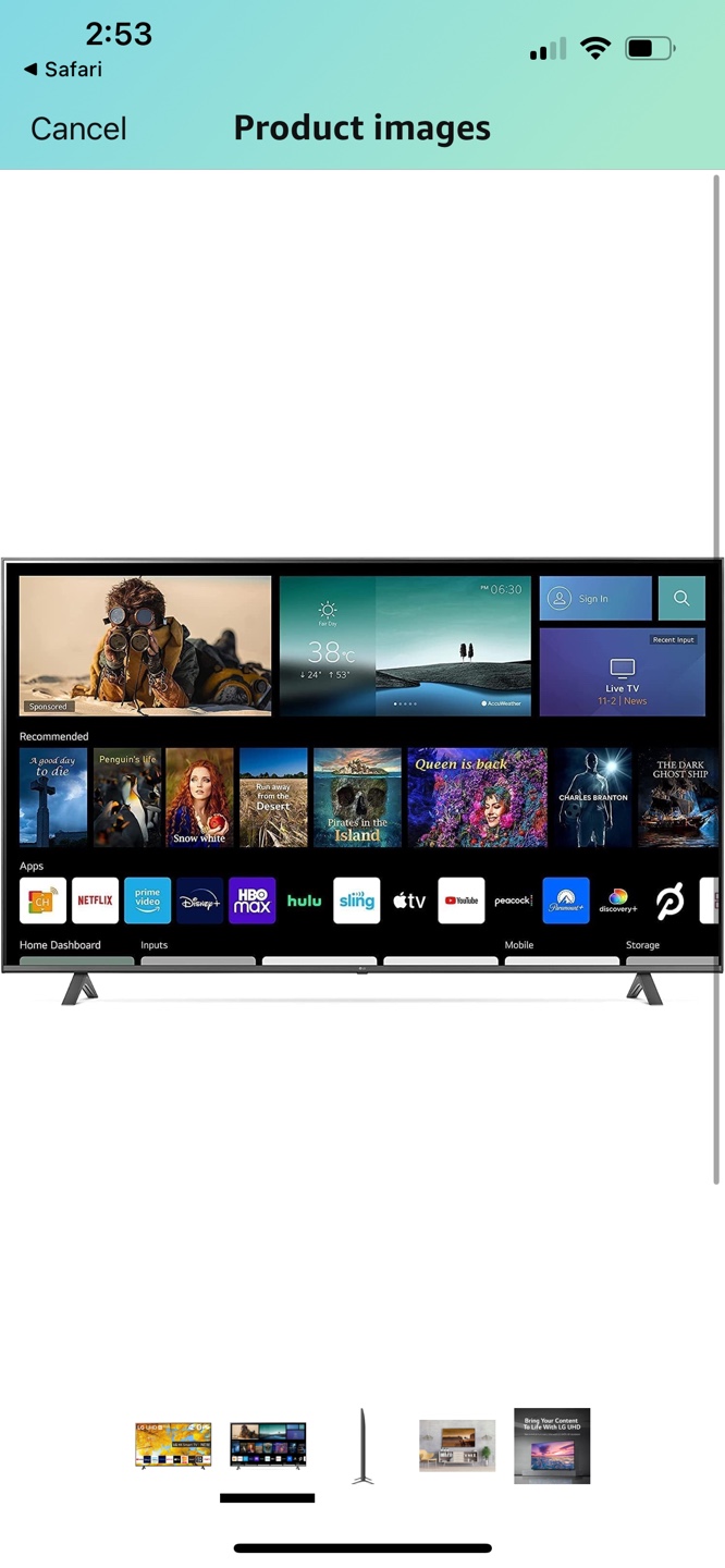 LG 43 Inch 4K UHD Smart TV with ThinQ AI - photo 4