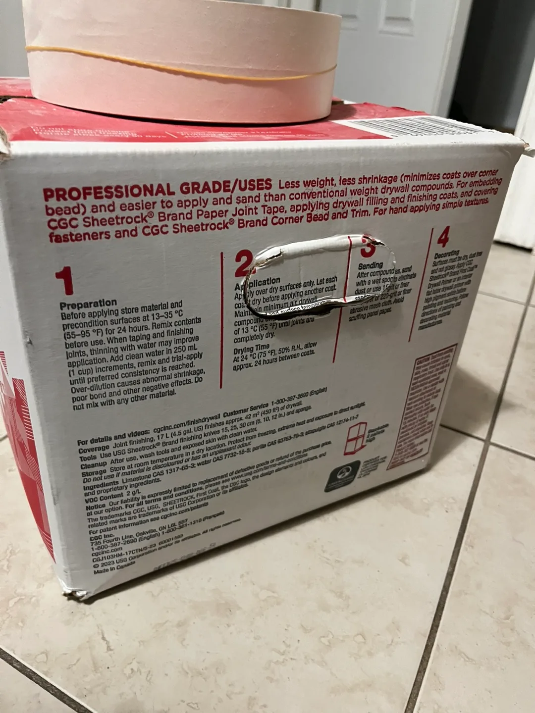Drywall Tape and Drywall Compound image indicator(5)