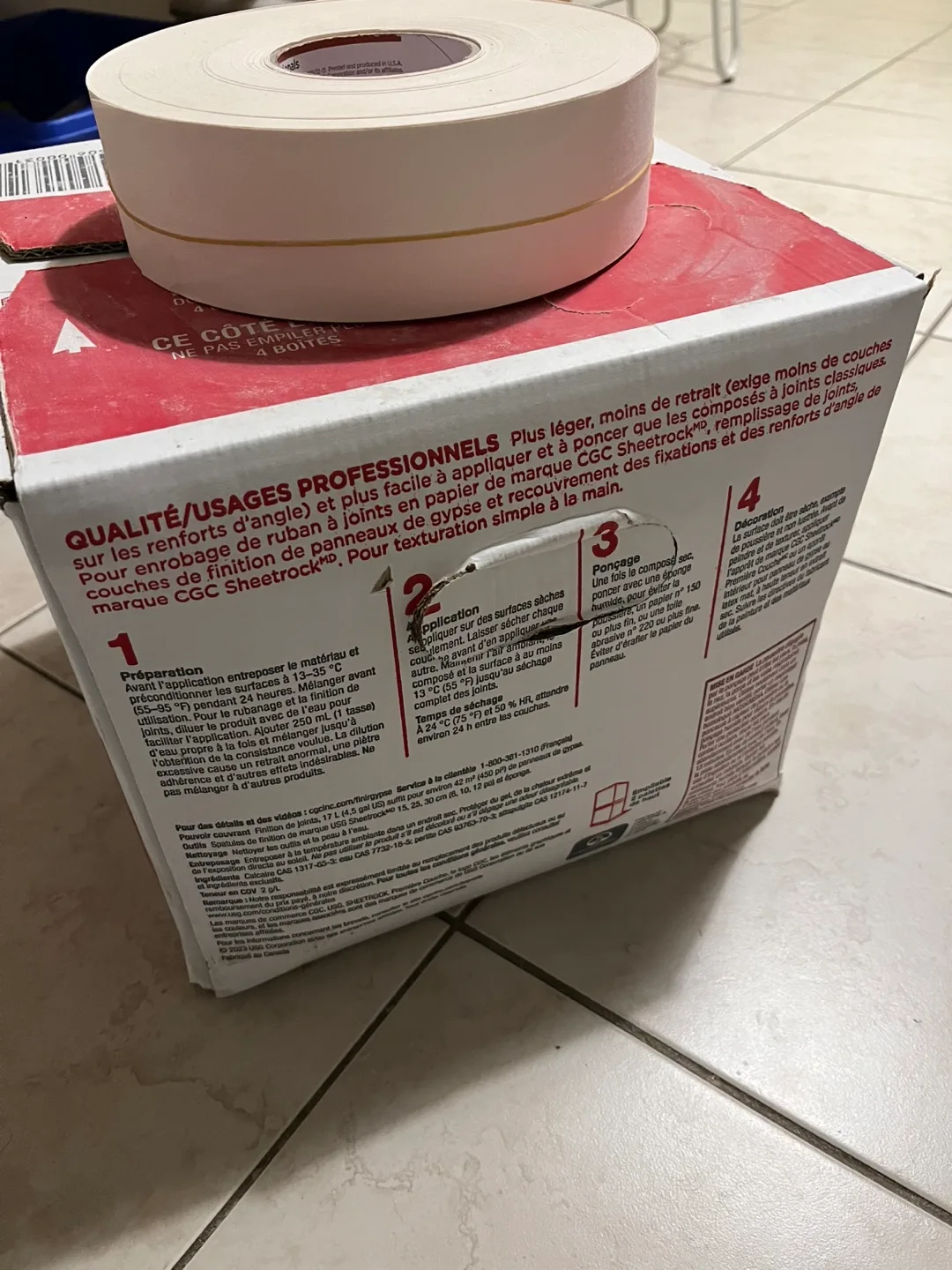 Drywall Tape and Drywall Compound image indicator(3)