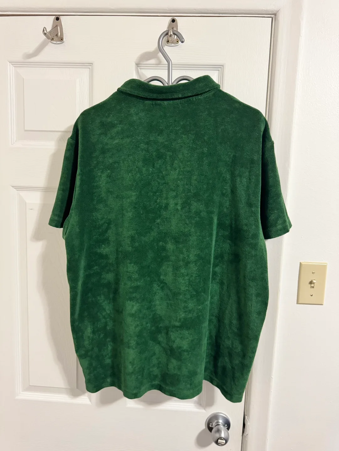 Men's Lacoste Green Terry Cloth Polo Shirt - Size XXL image indicator(5)