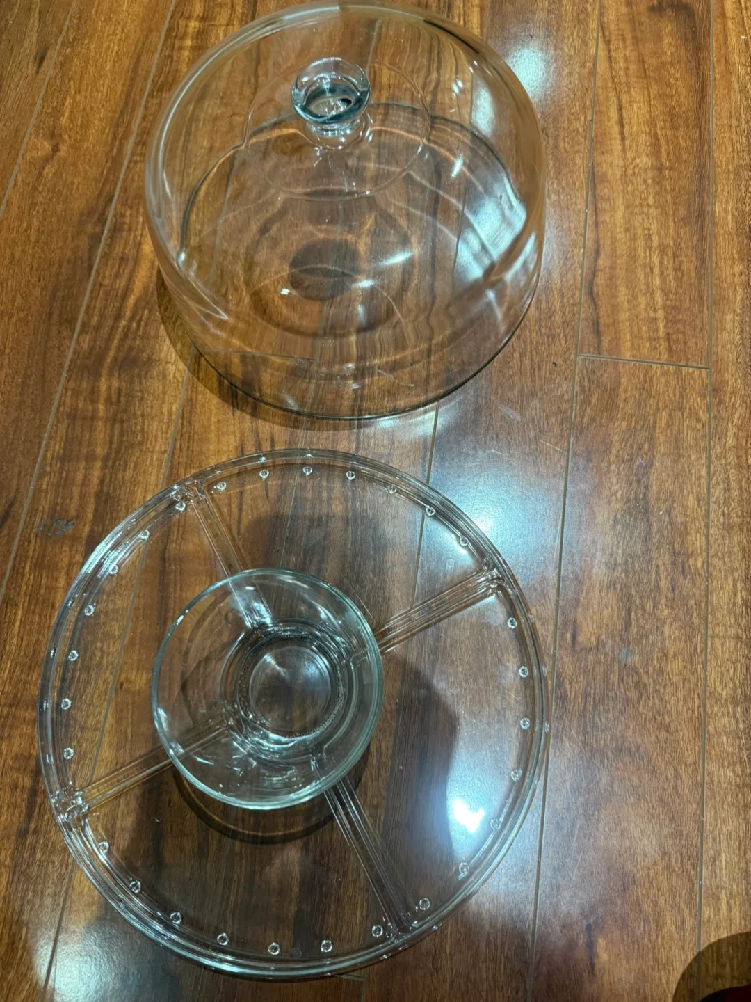 Divided Serving Platter with Dome Lid 🧡 image indicator(3)