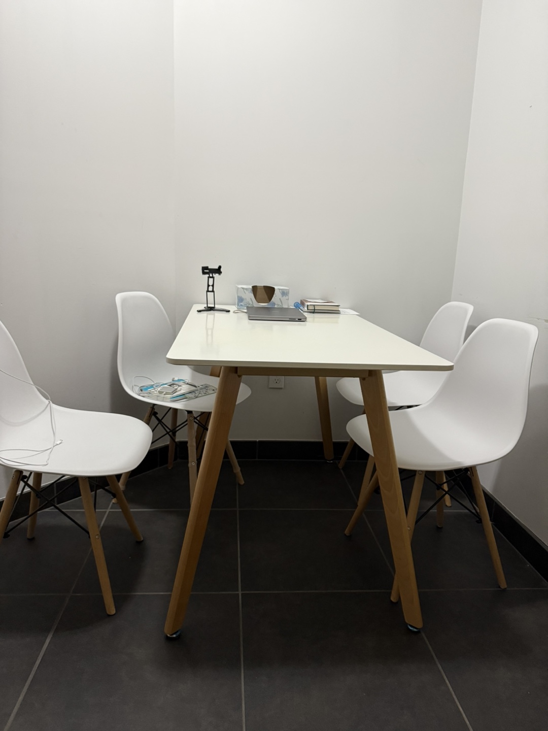 White Table and Chairs Set