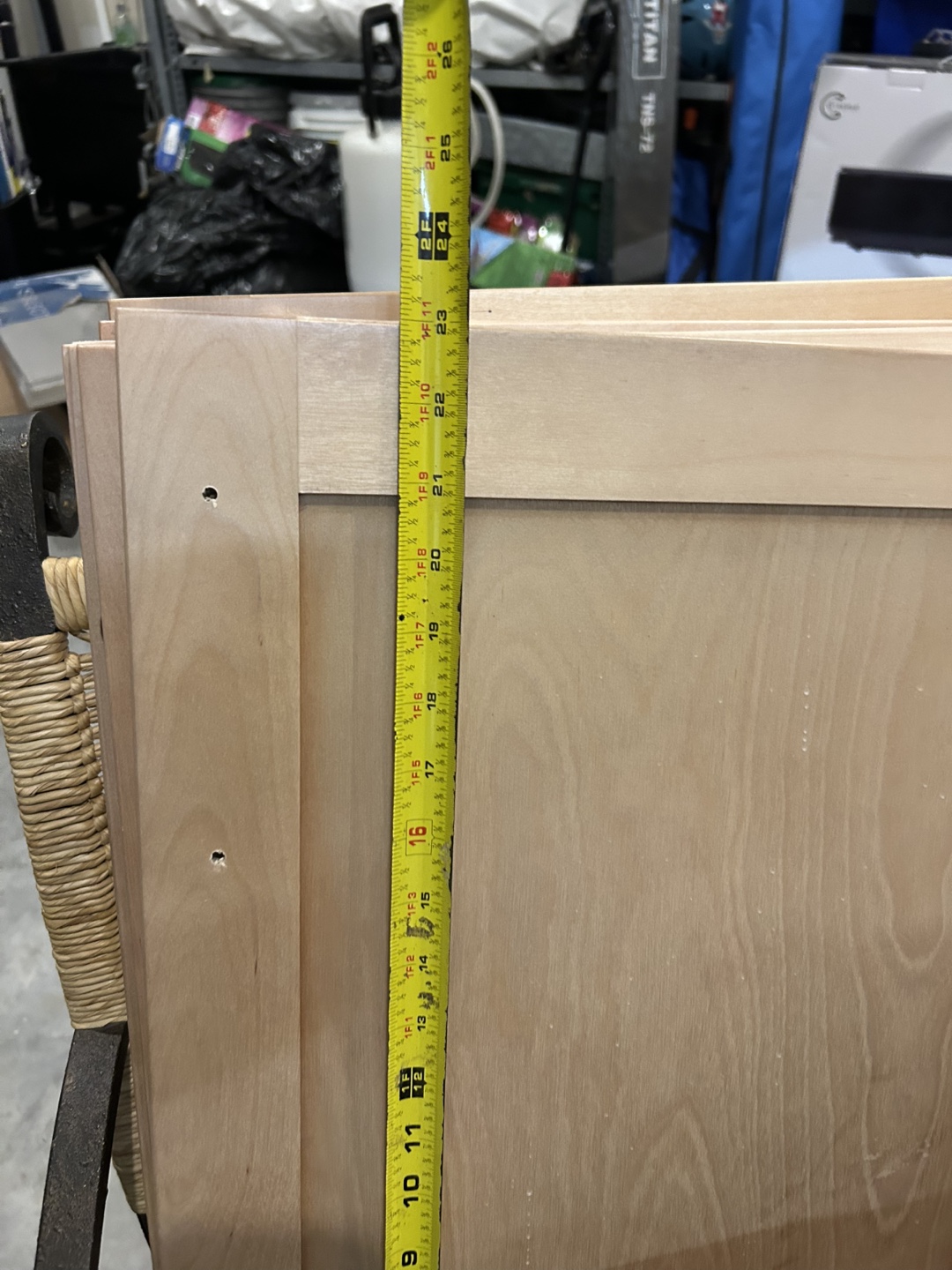 Set of eight light wood cabinet doors - photo 4
