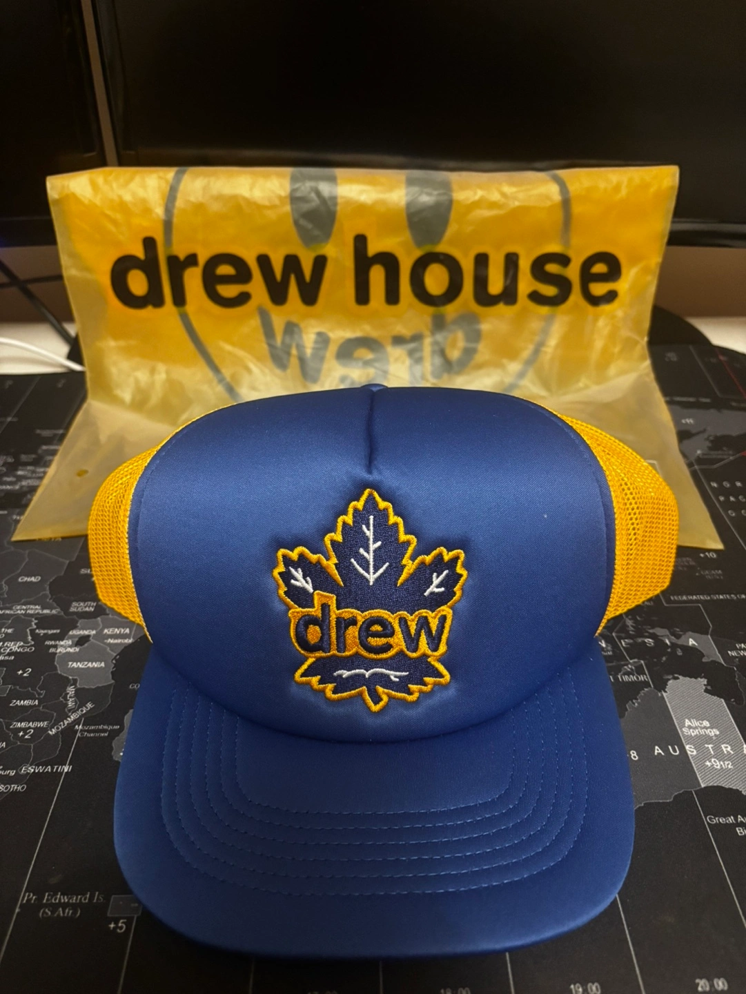 Drew House Maple Leafs Hat NEW*** Drew House Leaf Trucker Hat Karrot