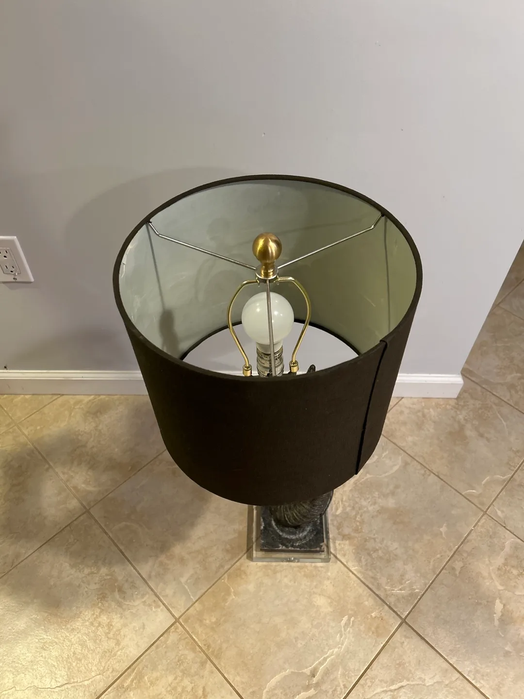 Vintage - Faux Kudu Horn Contemporary Lamp image indicator(2)