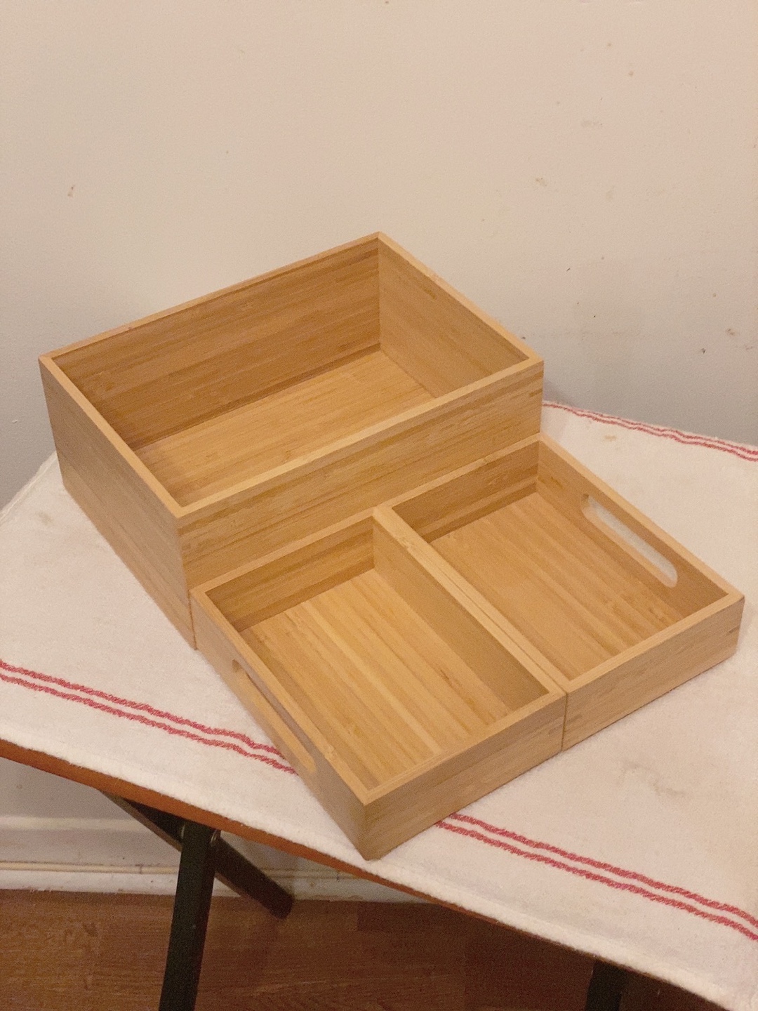 [Moving Sale] Bamboo Organizer with Three Trays - photo 3