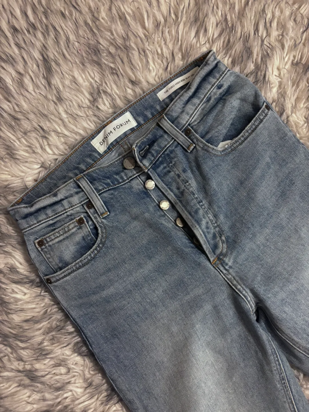 Denim Forum Yoko High Rise Slim Jeans 26L image indicator(2)