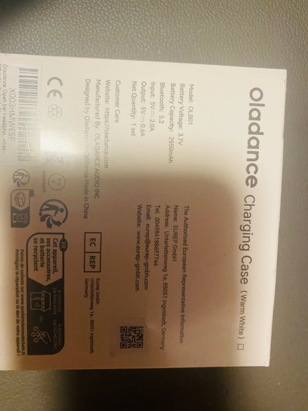 OlaDance Charging Case (Warm White) image indicator(2)