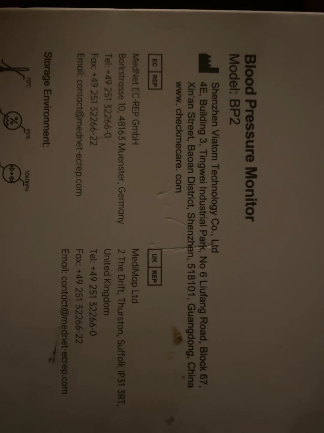 Checkme BP2 Blood Pressure Monitor with ECG image indicator(2)