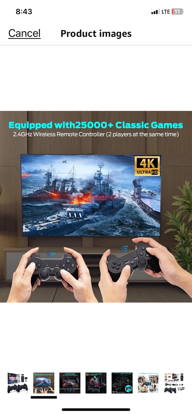 2.4G Wireless Gamepad with 25000+ Classic Games & 9 Emulators image indicator(4)