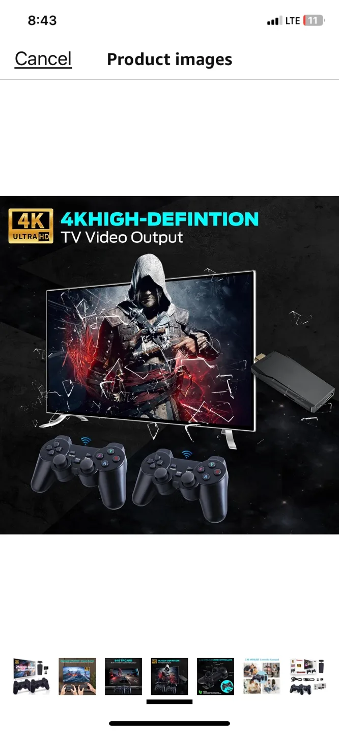 2.4G Wireless Gamepad with 25000+ Classic Games & 9 Emulators image indicator(6)