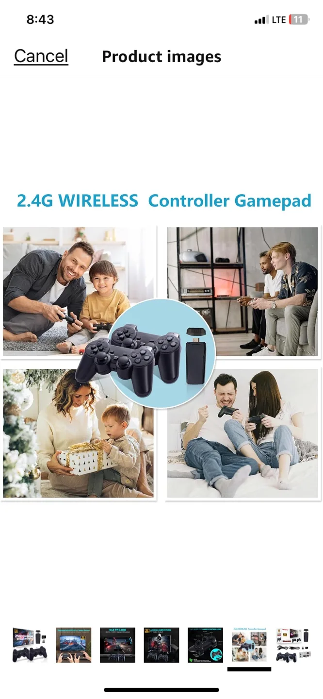 2.4G Wireless Gamepad with 25000+ Classic Games & 9 Emulators image indicator(8)