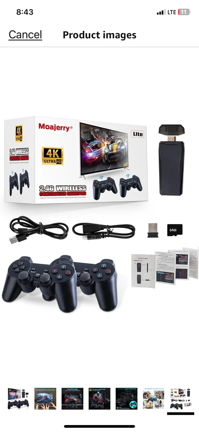 2.4G Wireless Gamepad with 25000+ Classic Games & 9 Emulators image indicator(9)