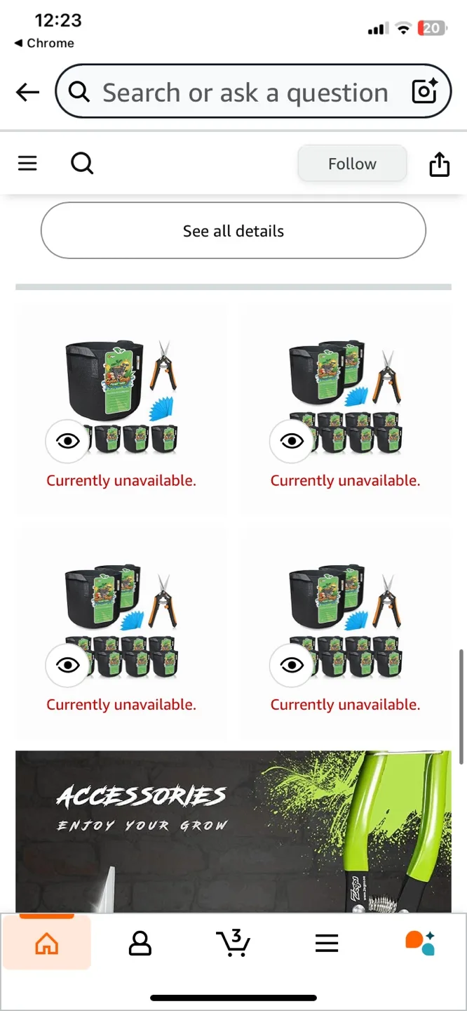 Zegos Grow Bags - 7 Gallon Premium Fabric Plant Pots image indicator(8)