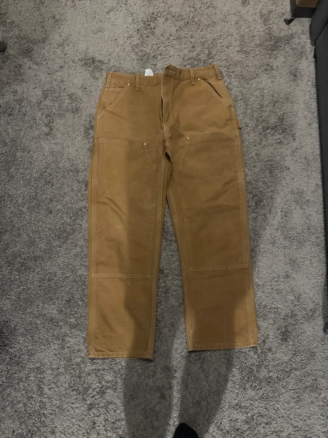 Carhartt Men's Brown Original Fit Double Knee image indicator(2)