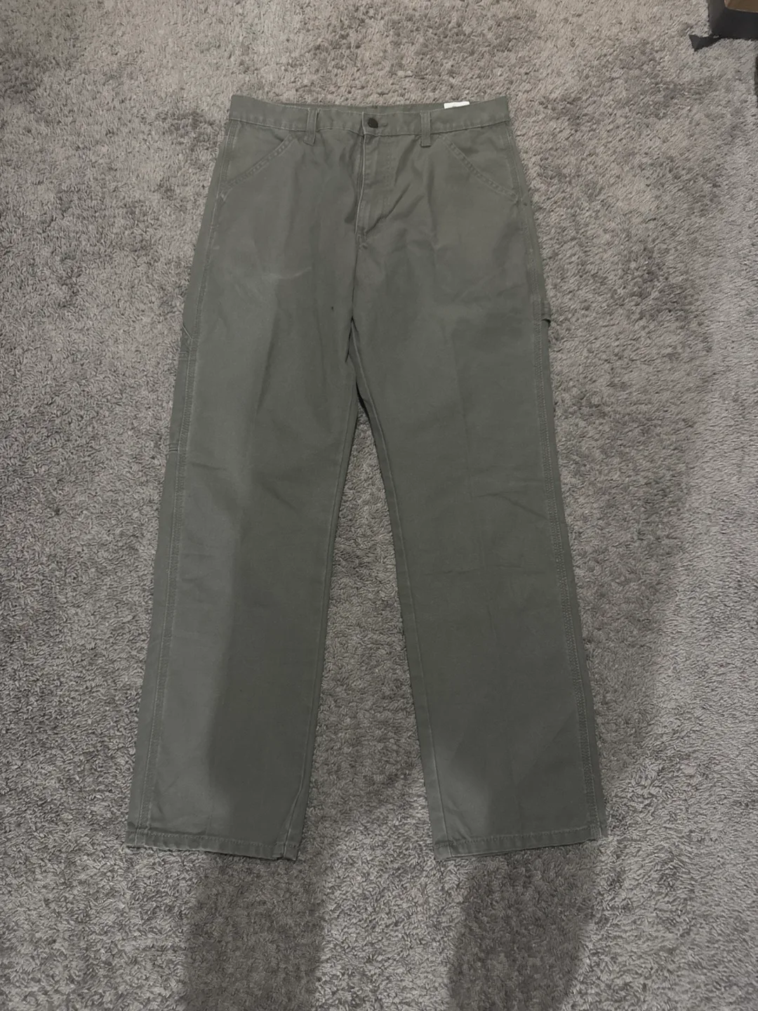 Men's 32x32 Grey Work Pants image indicator(2)
